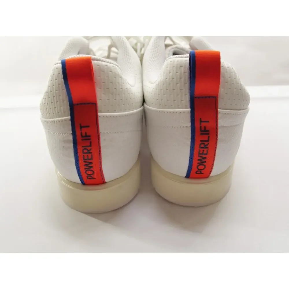 NWT Adidas Powerlift 5 Weightlifting Shoes Mens 13.5 White Blue Lifting JP9878